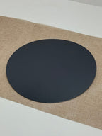 base pastel redonda negro lisa