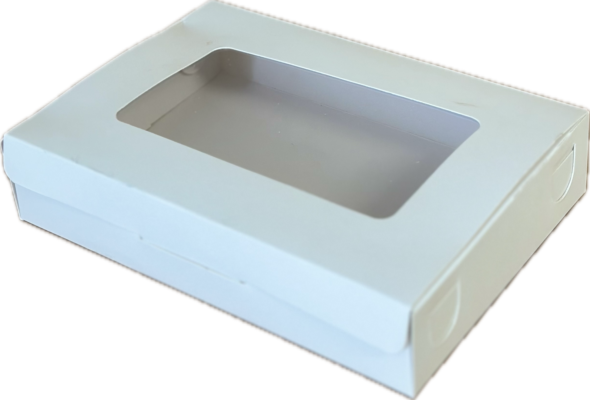 Caja con ventana pastas de te 