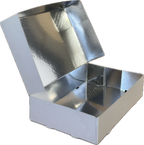 Caja para pastas interior plata