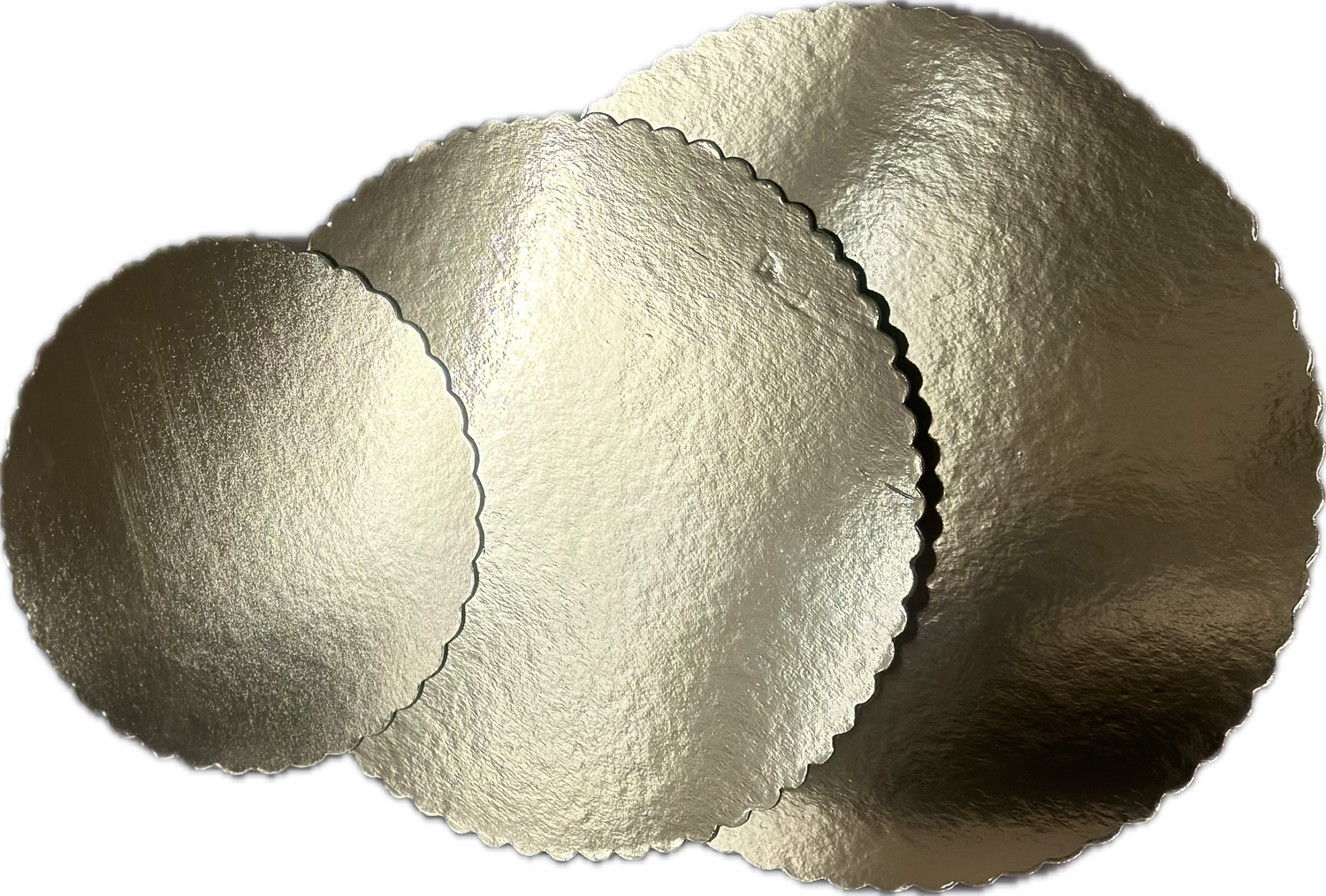 discos pasteles en oro