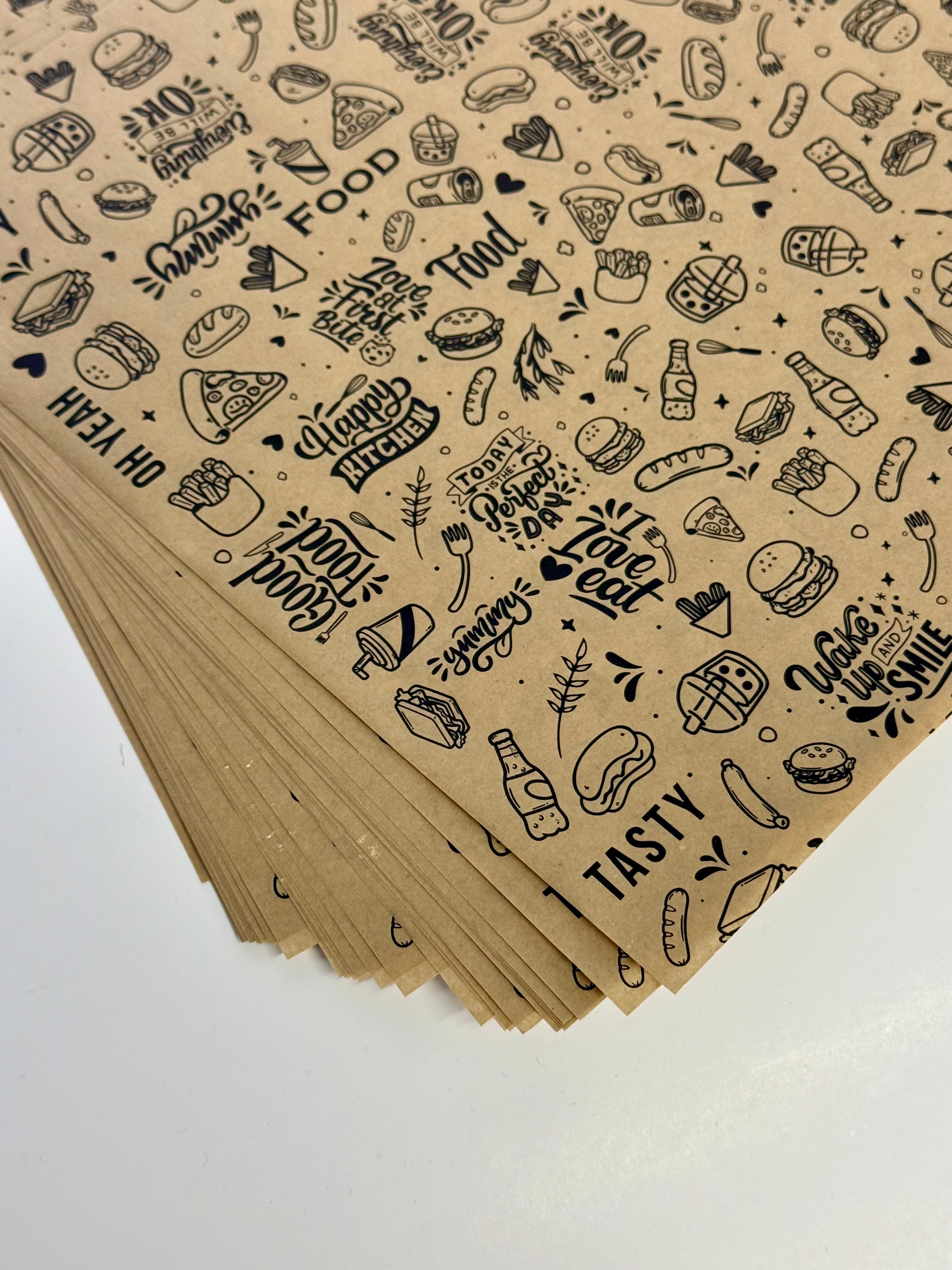 Papel antigrasa alimentario anónimo